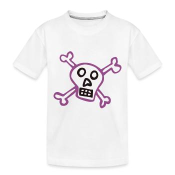 pirat - Kinder Premium Bio T-Shirt - Weiß - Vorne