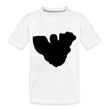 Moorea Karte - Kinder Premium Bio T-Shirt - Weiß - Vorne