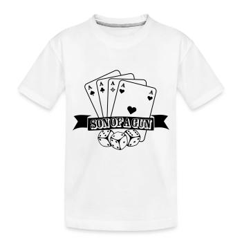 Son of a gun - Kinder Premium Bio T-Shirt - Weiß - Vorne