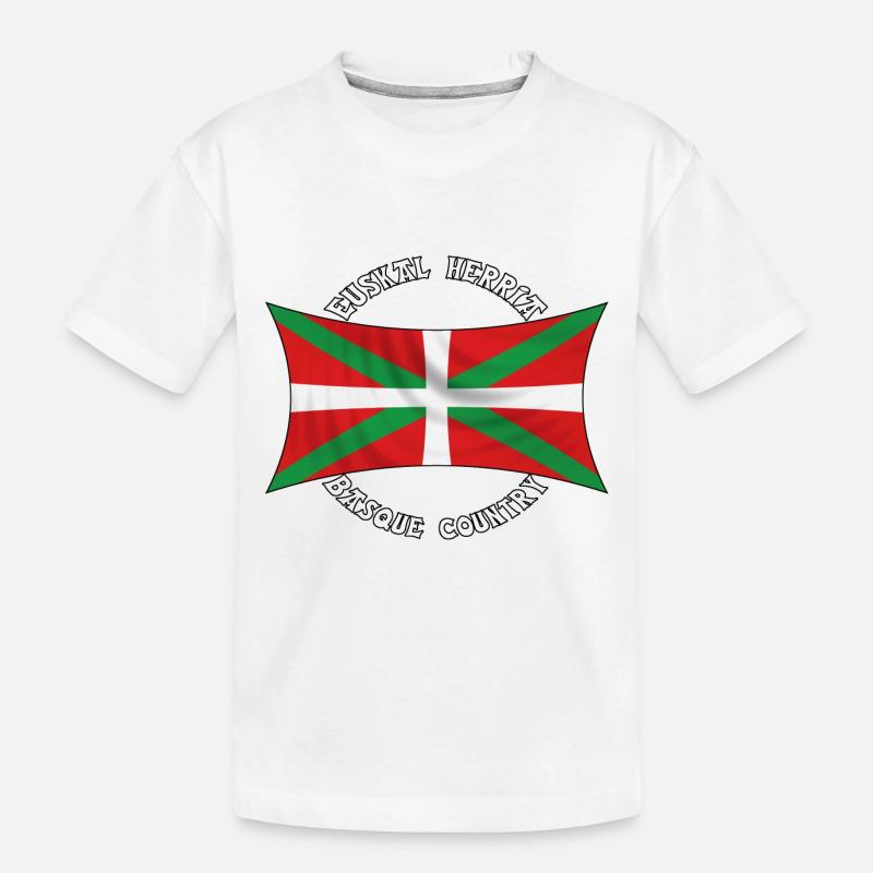 drapeau basque - T-shirt bio Premium Enfant - blanc