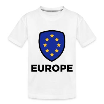 Le drapeau européen Union - T-shirt bio Premium Enfant - blanc - Devant