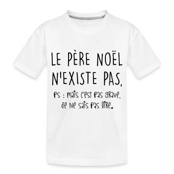 père noel - T-shirt bio Premium Enfant - blanc - Devant