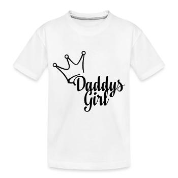 Daddys Girl (dh) - Kinder Premium Bio T-Shirt - Weiß - Vorne
