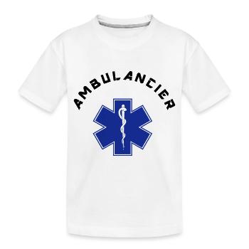 ambulancier logo - T-shirt bio Premium Enfant - blanc - Devant