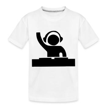 Dj - Kinder Premium Bio T-Shirt - Weiß - Vorne