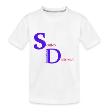 Compositeur Sound Designer - T-shirt bio Premium Enfant - blanc - Devant