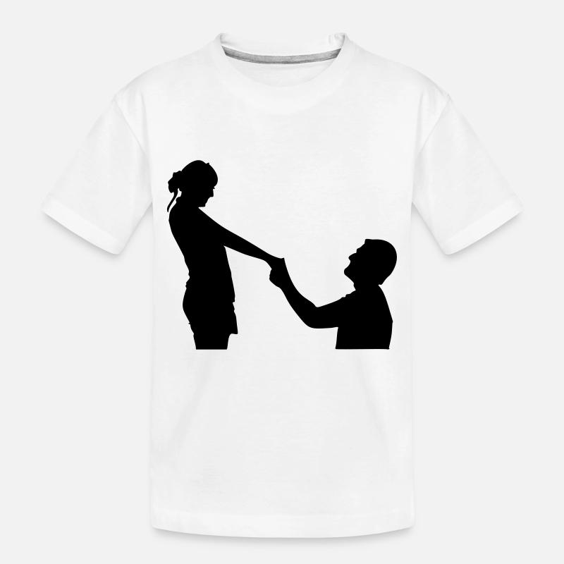 Antrag - Kinder Premium Bio T-Shirt - Weiß