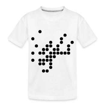 scuba diver dots sport - Kids' Premium Organic T-Shirt - white - Front