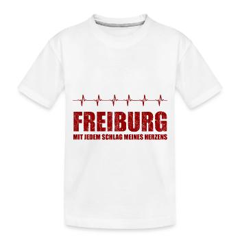 FREIBURG-Geschenk - Kinder Premium Bio T-Shirt - Weiß - Vorne