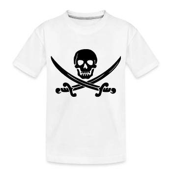 bateau pirate bateau bateau pirate Skull1 - T-shirt bio Premium Enfant - blanc - Devant
