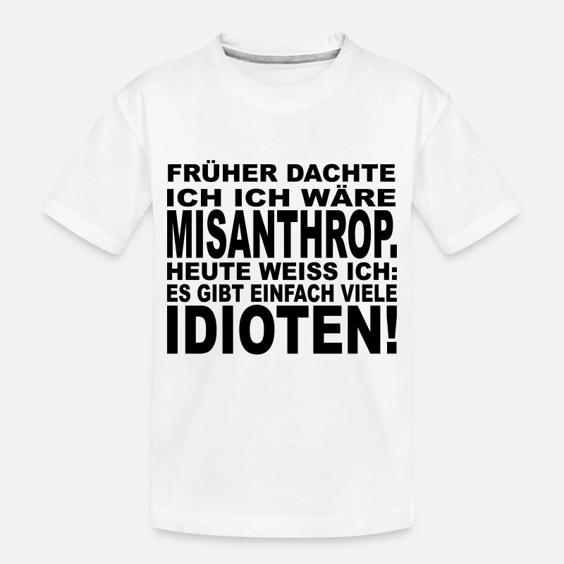 Misanthrop - Kinder Premium Bio T-Shirt - Weiß