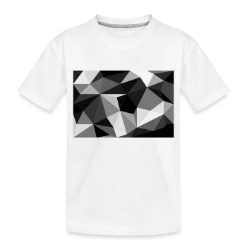 Polygon noir et blanc - T-shirt bio Premium Enfant - blanc - Devant