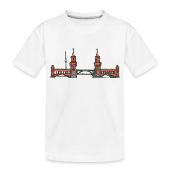 Oberbaum Bridge BERLIN c - Kids' Premium Organic T-Shirt - white - Front