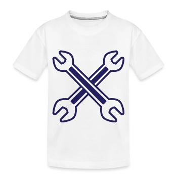 Clé Crossed - T-shirt bio Premium Enfant - blanc - Devant