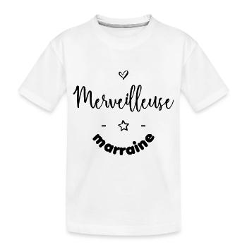 Merveilleuse marraine - T-shirt bio Premium Enfant - blanc - Devant