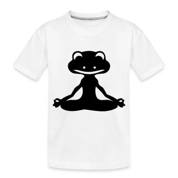 Frog Yogi - T-shirt bio Premium Enfant - blanc - Devant