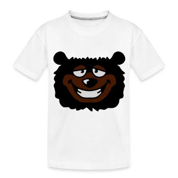 bear_head - T-shirt bio Premium Enfant - blanc - Devant