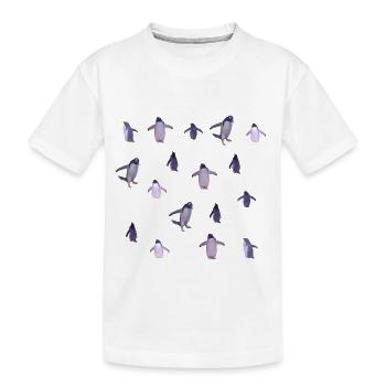Pingouins - T-shirt bio Premium Enfant - blanc - Devant