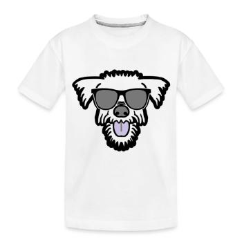 chien frais dans les vacances d'été - T-shirt bio Premium Enfant - blanc - Devant