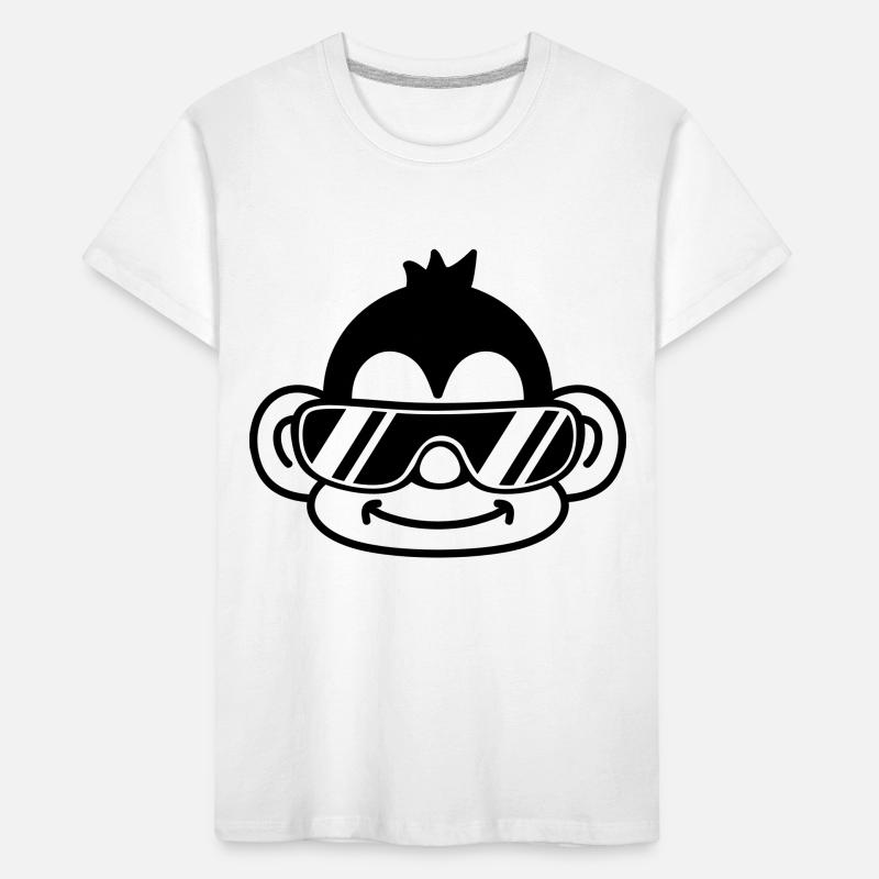 Cool Monkey Face Kinder Premium Bio T-Shirt