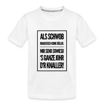 Ländle Schwaben Schwabe Schwabenland Geschenkidee - Kinder Premium Bio T-Shirt - Weiß - Vorne