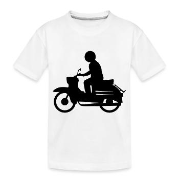 Fahrzeug - Simson Schwalbe - Kinder Premium Bio T-Shirt - Weiß - Vorne
