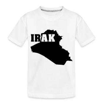 Iraq (ID: 002004) - Kids' Premium Organic T-Shirt - white - Front