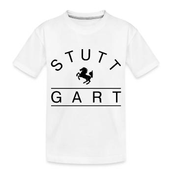 Stuttgart - Kinder Premium Bio T-Shirt - Weiß - Vorne