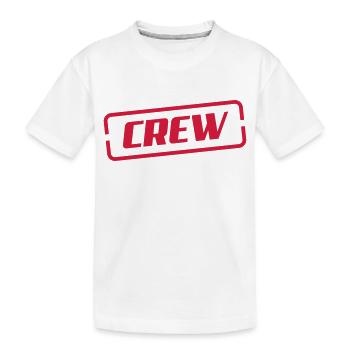 crew - Kinder Premium Bio T-Shirt - Weiß - Vorne