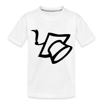 studentenkappe - Kinder Premium Bio T-Shirt - Weiß - Vorne