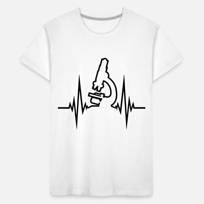 heartbeat microscope pulse frequency scientist Kids' Premium Organic T-Shirt