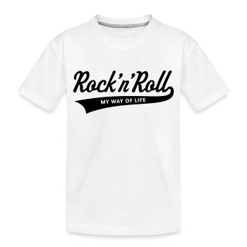 Rock 'n' Roll – Mon mode de vie - T-shirt bio Premium Enfant - blanc - Devant