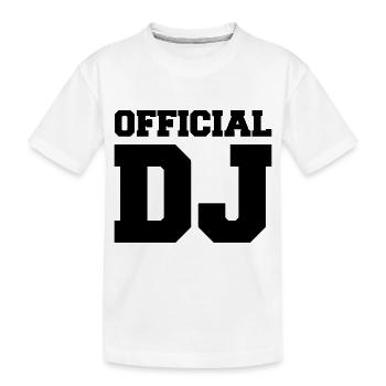 official_dj - T-shirt bio Premium Enfant - blanc - Devant