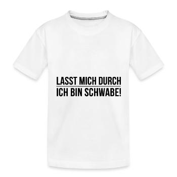 Schwaben Schwabe schwäbisch Geschenkidee - Kinder Premium Bio T-Shirt - Weiß - Vorne