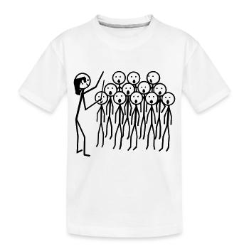 Chor - Kinder Premium Bio T-Shirt - Weiß - Vorne