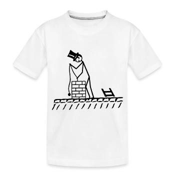 Schornsteinfeger - Kinder Premium Bio T-Shirt - Weiß - Vorne