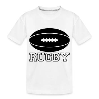 Rugby team - T-shirt bio Premium Enfant - blanc - Devant