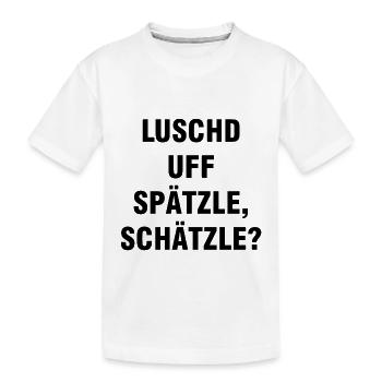 Paroles souabes | Schwaben Spätzle Cadeaux - T-shirt bio Premium Enfant - blanc - Devant