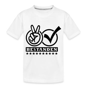 Bestanden (Victory) - Kinder Premium Bio T-Shirt - Weiß - Vorne