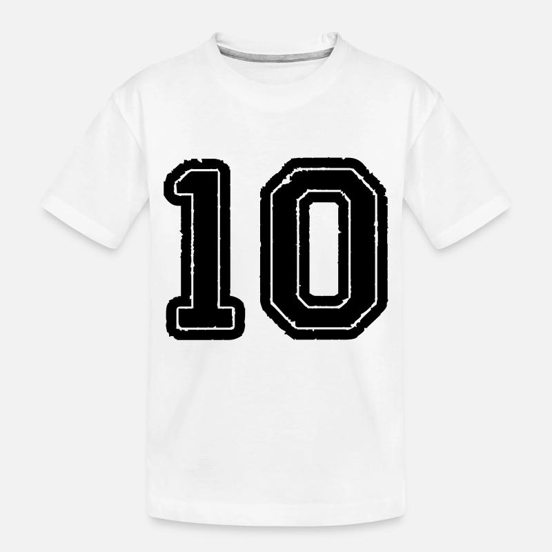10 - Kinder Premium Bio T-Shirt - Weiß