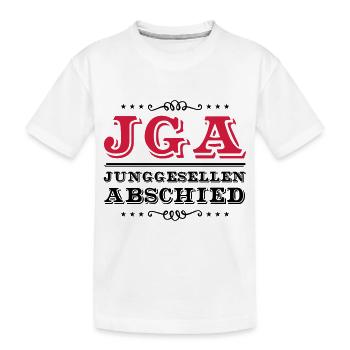 jga junggesellen abschied - Kinder Premium Bio T-Shirt - Weiß - Vorne