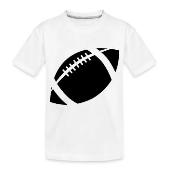 football - Kinder Premium Bio T-Shirt - Weiß - Vorne