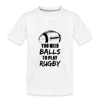 Rugby team | Player coach team presents - Kids' Premium Organic T-Shirt - white - Front
