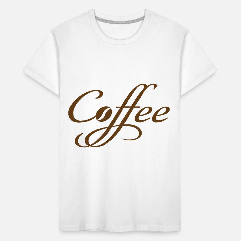 Coffee Coffee Cafe Skeleton Coffee Bean Gift Kids' Premium Organic T-Shirt