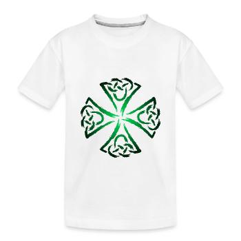 Symboles celtiques de force et de courage - T-shirt bio Premium Enfant - blanc - Devant