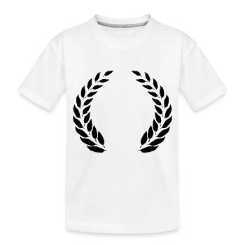 Conception de couronne de laurier - T-shirt bio Premium Enfant - blanc - Devant