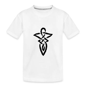 Keltischer Knoten Unendlichkeit Symbol - Kinder Premium Bio T-Shirt - Weiß - Vorne