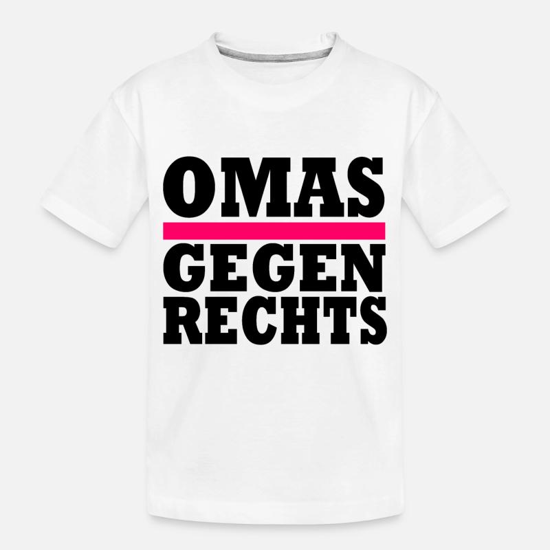 Omas Gegen Rechts - Kinder Premium Bio T-Shirt - Weiß