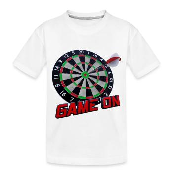 Jeu de fléchettes - Bullseye - Game on - T-shirt bio Premium Enfant - blanc - Devant