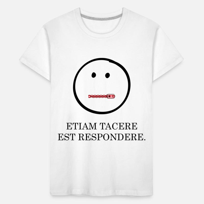 Silence is also a Latin answer Kids' Premium Organic T-Shirt